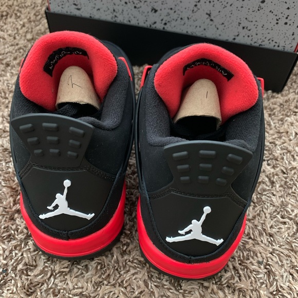 Jordan | Shoes | Air Jordan 4 Red Thunder Gs 65y | Poshmark